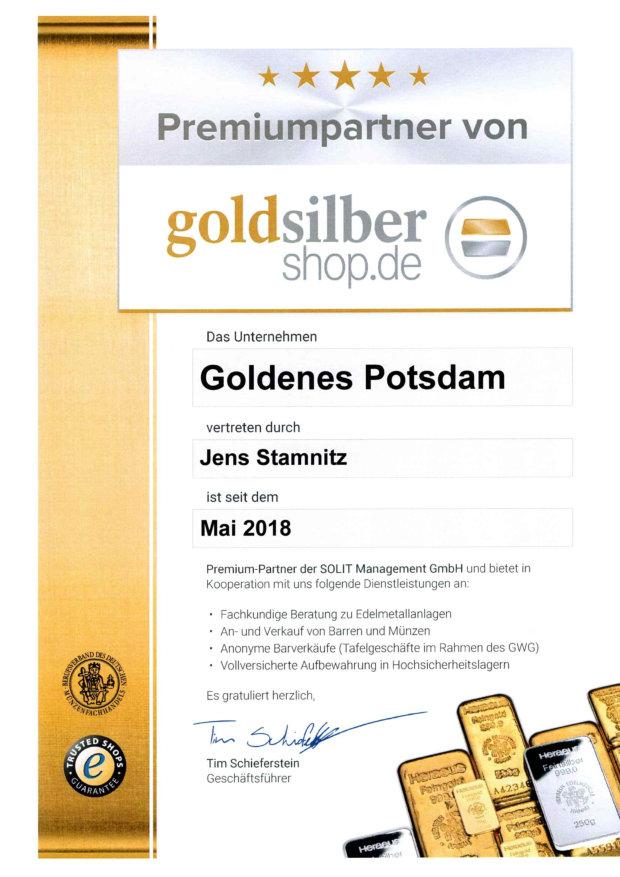 PremiumPartner von GoldSilberShop.de